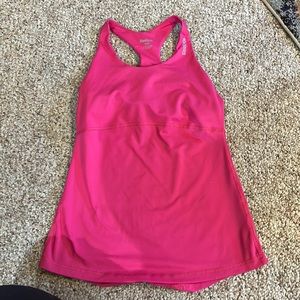 Reebok built in bra workout top